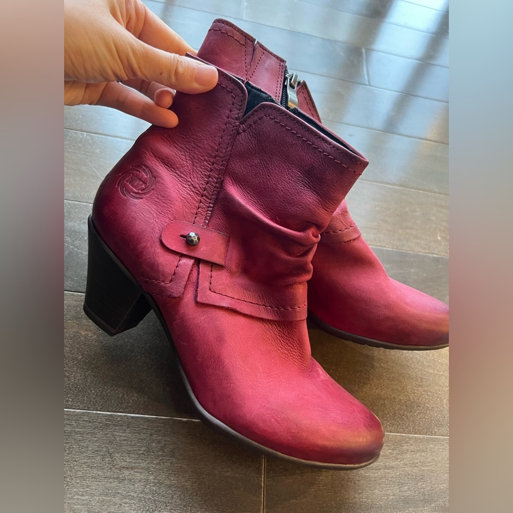 Brand new real leather short bootie size 6.5